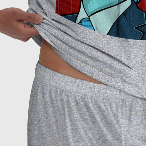Мужская пижама хлопок с принтом Марк Скаут арт - Разделение, фото #4