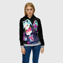 Женская толстовка 3D Ребекка: Cyberpunk - фото 2