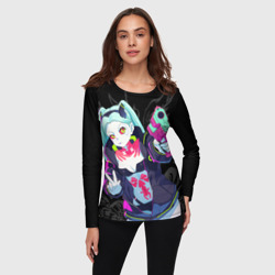 Женский лонгслив 3D Ребекка: Cyberpunk - фото 2