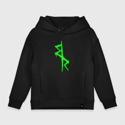Детское худи Oversize хлопок Logotype - Cyberpunk: Edgerunners