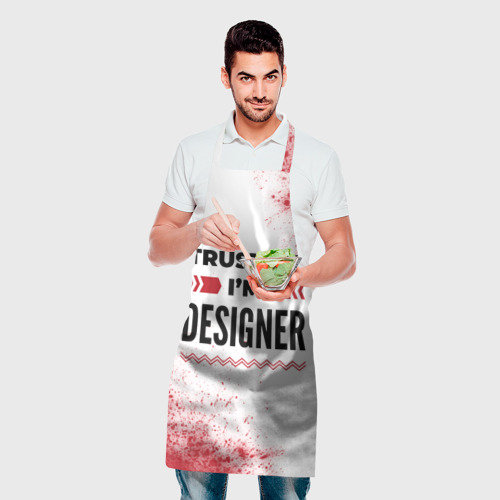 Фартук 3D Trust me I'm designer white - фото 2