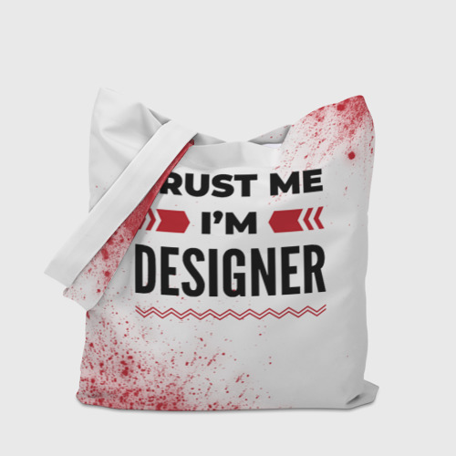 Шоппер 3D Trust me I'm designer white - фото 4