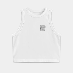 Женская укороченная майка-топ хлопок Нужно духовно расти иначе пиз*ец