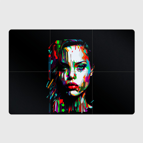 Магнитный плакат 3Х2 Анджелина Джоли - поп-арт