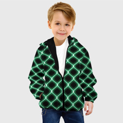 Детская куртка 3D Зелёная неоновая сетка - фото 2