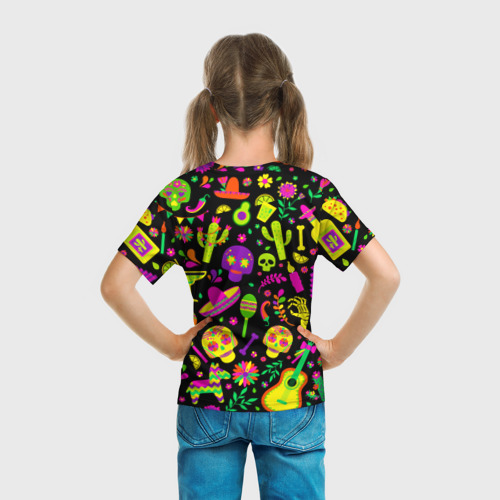 Детская футболка 3D Mexican motifs, цвет 3D печать - фото 6
