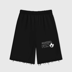 Женские шорты oversize футер хлопок Фанат футбола надпись