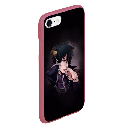 Чехол для iPhone 7/8 матовый The Devil Is a Part-Timer, цвет малиновый - фото 3