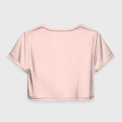 Женская футболка Crop-top 3D Повелитель тьмы на подработке - Эми и Садао, цвет 3D печать - фото 2