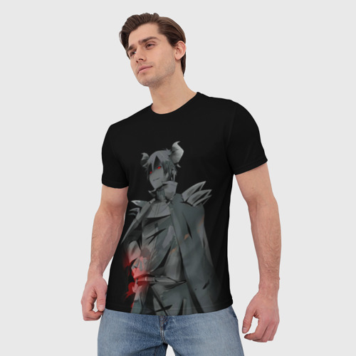 Мужская футболка 3D Повелитель тьмы на подработке - Демон Садао, цвет 3D печать - фото 3