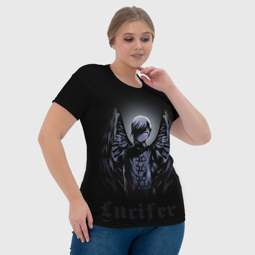 Женская футболка 3D Повелитель тьмы на подработке - Падший ангел Люцифер, цвет 3D печать - фото 6