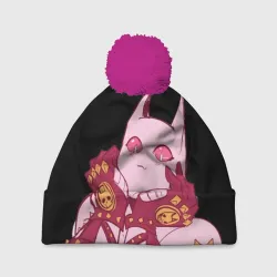 Шапка 3D c помпоном Милый стенд Killer Queen - JoJo