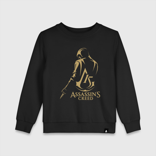 Детский свитшот хлопок Assassins Creed 15 лет, цвет черный