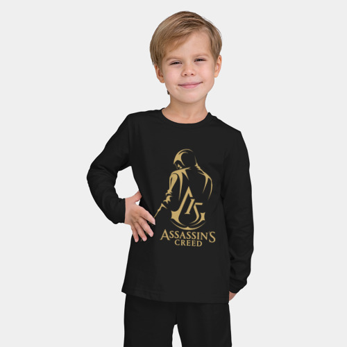 Детская пижама с лонгсливом хлопок Assassins Creed 15 лет, цвет черный - фото 3