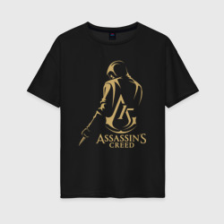 Женская футболка хлопок Oversize Assassins Creed 15 лет