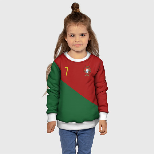 Детский свитшот 3D Роналду сборная Португалии, цвет 3D печать - фото 7