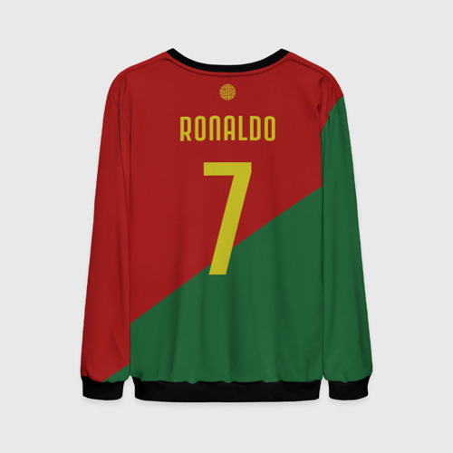 Мужской свитшот 3D с принтом Роналду сборная Португалии, вид сзади #1