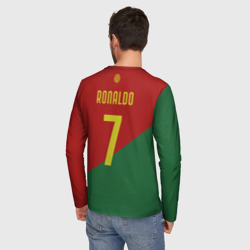 Мужской лонгслив 3D Роналду сборная Португалии - фото 2