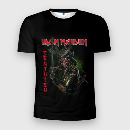 Мужская футболка 3D Slim Iron Maiden Senjutsu samurai, цвет 3D печать