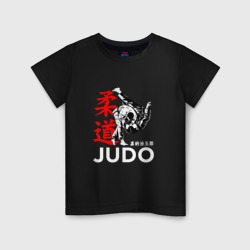 Детская футболка хлопок Дзюдо - бросок
