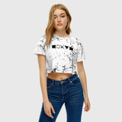 Женская футболка Crop-top 3D Безразличие - фото 2