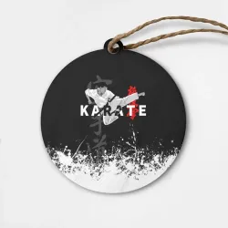 Деревянная игрушка круг Каратист боец