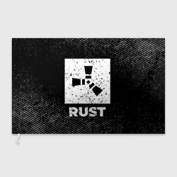 Флаг 3D Rust с потертостями на темном фоне