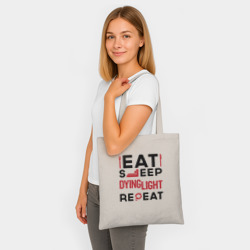 Шоппер BioNature Надпись: eat sleep Dying Light repeat - фото 2
