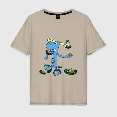 Мужская футболка хлопок Oversize с принтом Lumpy trap, вид спереди #2