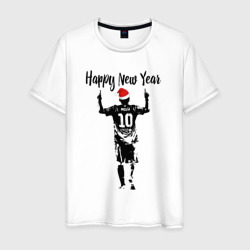 Мужская футболка хлопок Лионель Месси Happy New Year