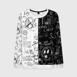 Мужской свитшот 3D Dead inside mood ZXC