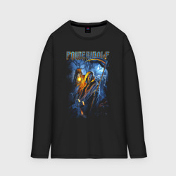 Женский лонгслив oversize хлопок Powerwolf wolf