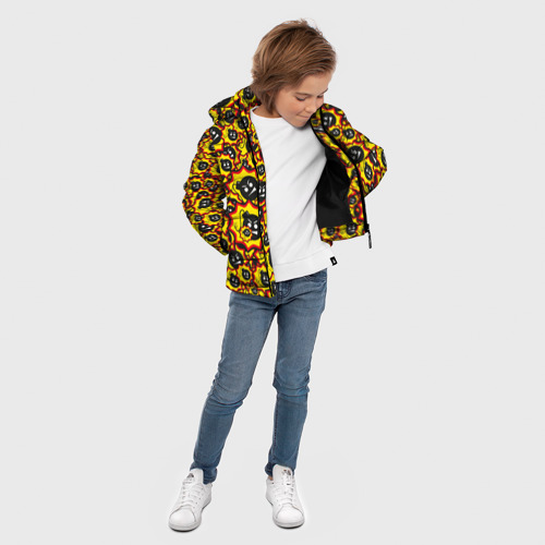 Зимняя куртка для мальчиков 3D Serious Sam logo pattern, цвет черный - фото 5