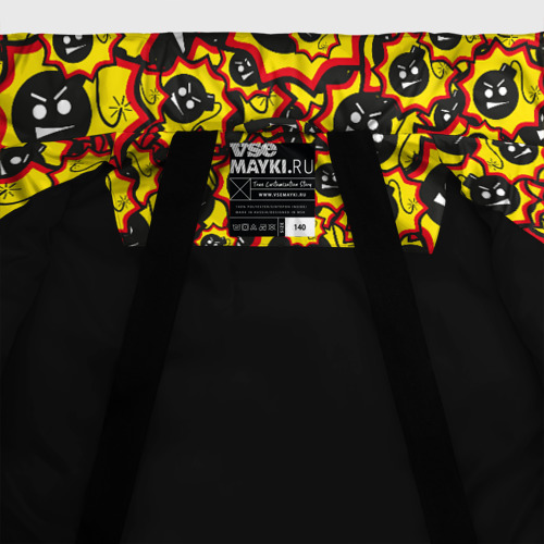 Зимняя куртка для мальчиков 3D Serious Sam logo pattern, цвет черный - фото 7