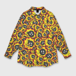 Мужская рубашка oversize 3D Serious Sam logo pattern