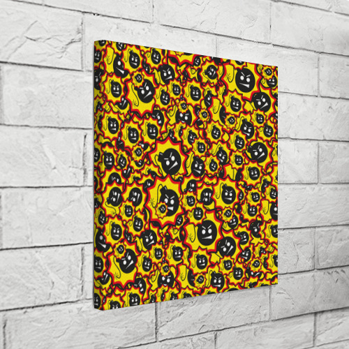 Холст квадратный Serious Sam logo pattern, цвет 3D печать - фото 3