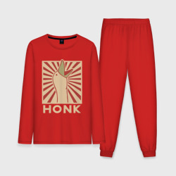 Мужская пижама с лонгсливом хлопок Honk art