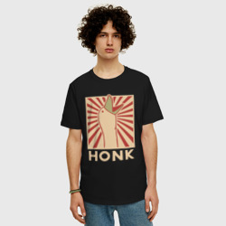 Мужская футболка хлопок Oversize Honk art - фото 2