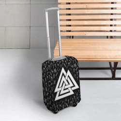 Чехол для чемодана 3D Valknut runes pattern - фото 2