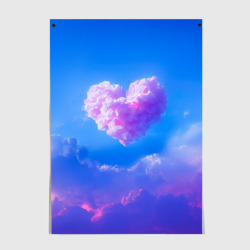 Постер Облако в форме сердца