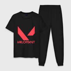 Мужская пижама хлопок Valorant - logo