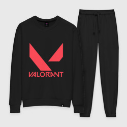 Женский костюм хлопок Valorant - logo