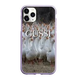 Чехол для iPhone 11 Pro Max матовый Стая гусей - Gussi