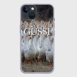 Чехол для iPhone 14 Стая гусей - Gussi