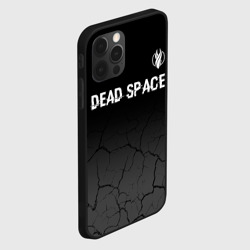 Чехол для iPhone 12 Pro Dead Space glitch на темном фоне: символ сверху - фото 2