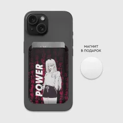 Картхолдер Magsafe магнитный Человек бензопила Power - фото 2