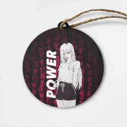 Деревянная игрушка круг Человек бензопила Power