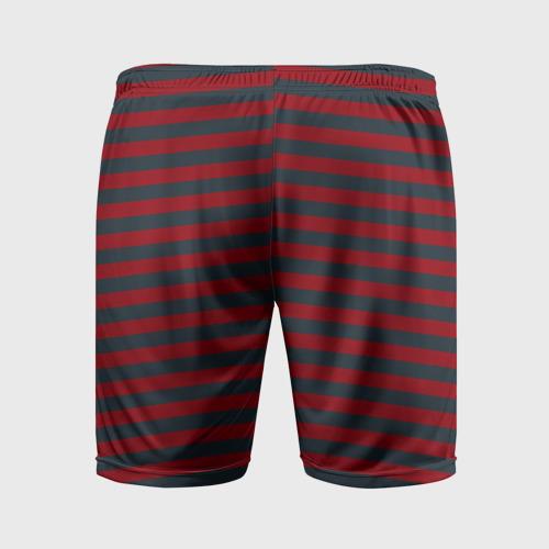 Мужские шорты спортивные с принтом Рождественский Эльф, вид сзади #1