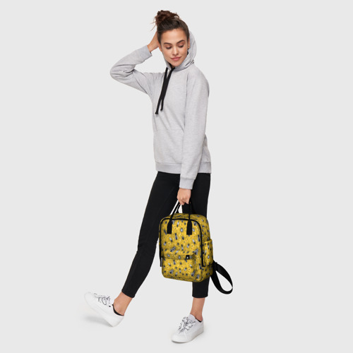 Женский рюкзак 3D с принтом Насекомые и полоски, фото #4