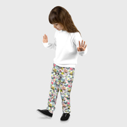 Детские брюки 3D Бабочки и акварель - фото 2